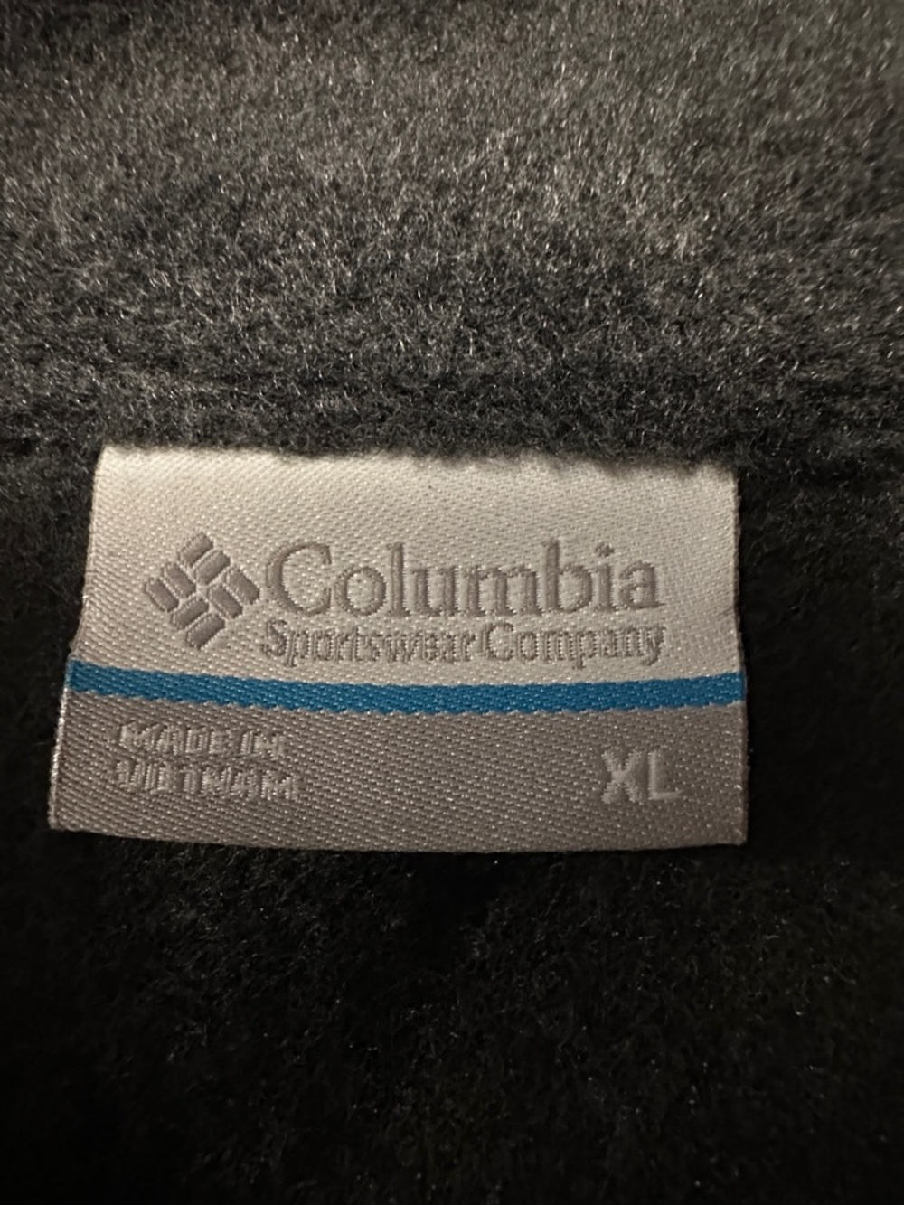 Columbia women's Charcoal Gray Fleece Vest - Full Zip size XL - Picture 2 of 3